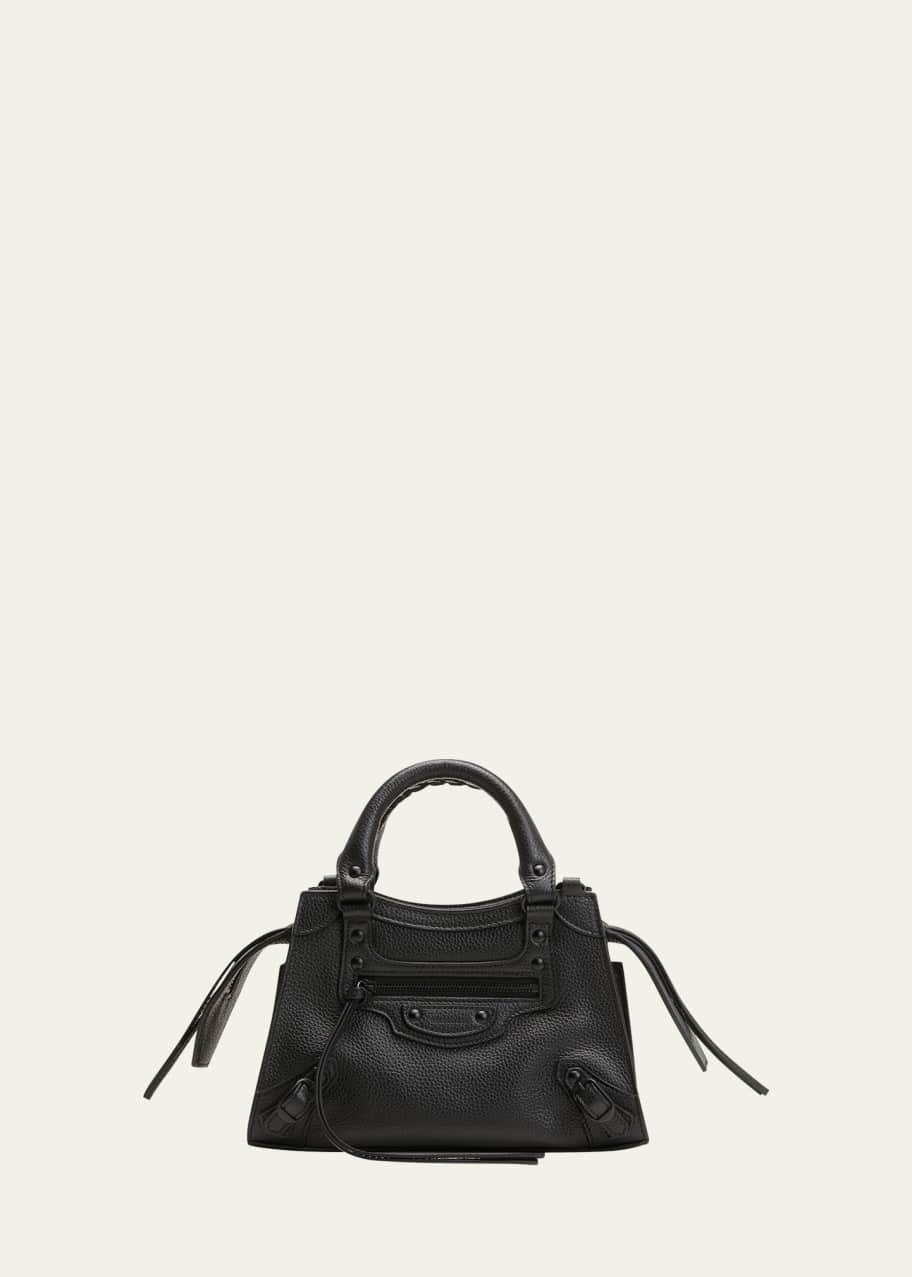 Balenciaga Neo Classic City Mini Pebbled Leather Satchel Bag
