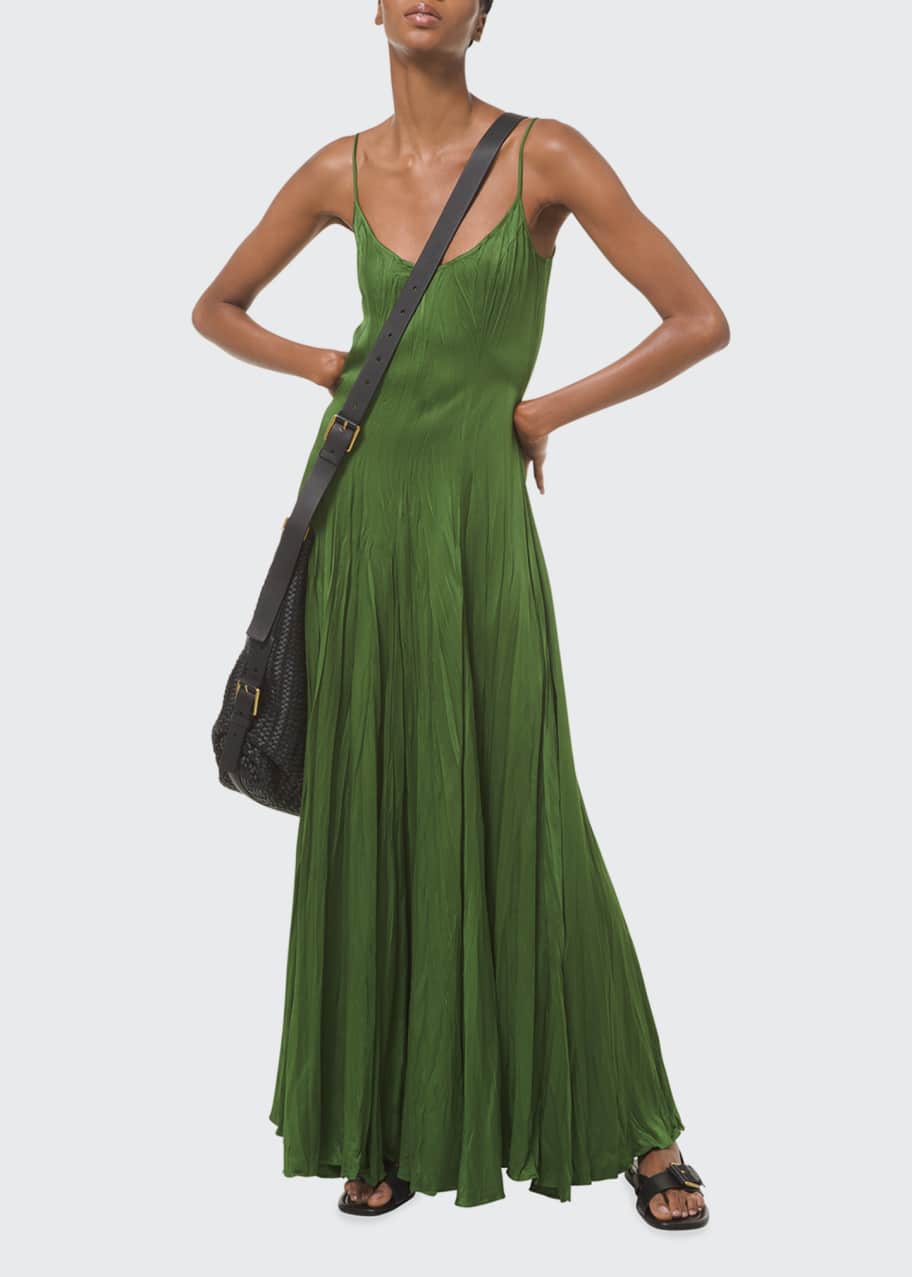 slim fit dress slacks Teal Maxi Slip Dress main image 0