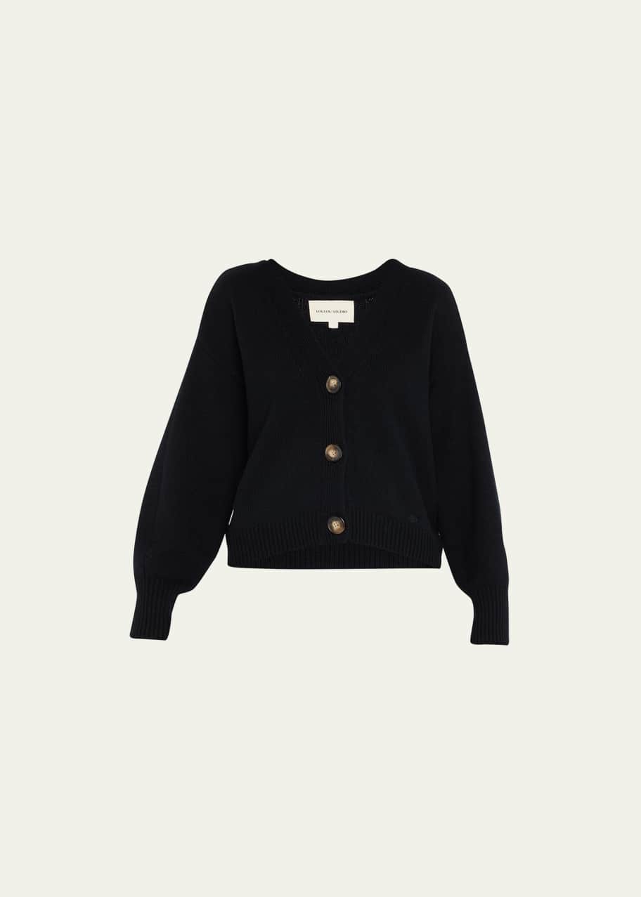 Image 1 of 1: Zanzibar Cropped Wool-Cashmere Cardigan