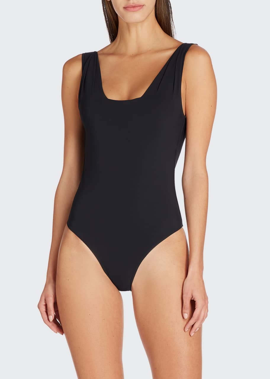 VALIMARE Elba SquareNeck OnePiece Swimsuit Bergdorf Goodman