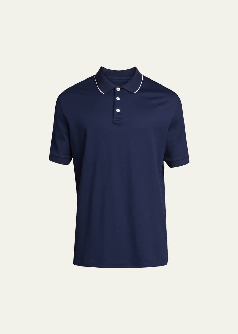 Armani tipped polo shirt store