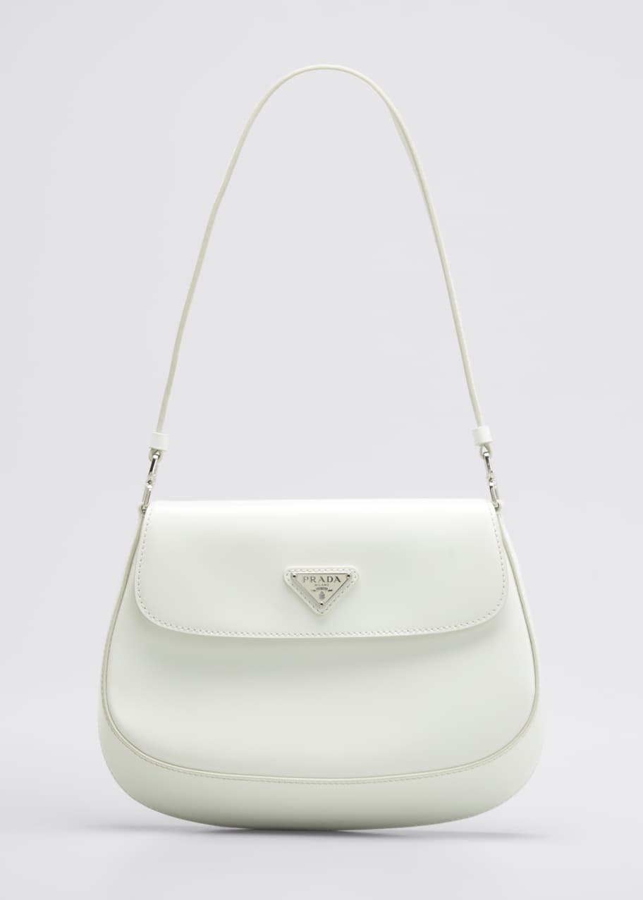 Prada Cleo Brushed Leather Shoulder Bag - Bergdorf Goodman