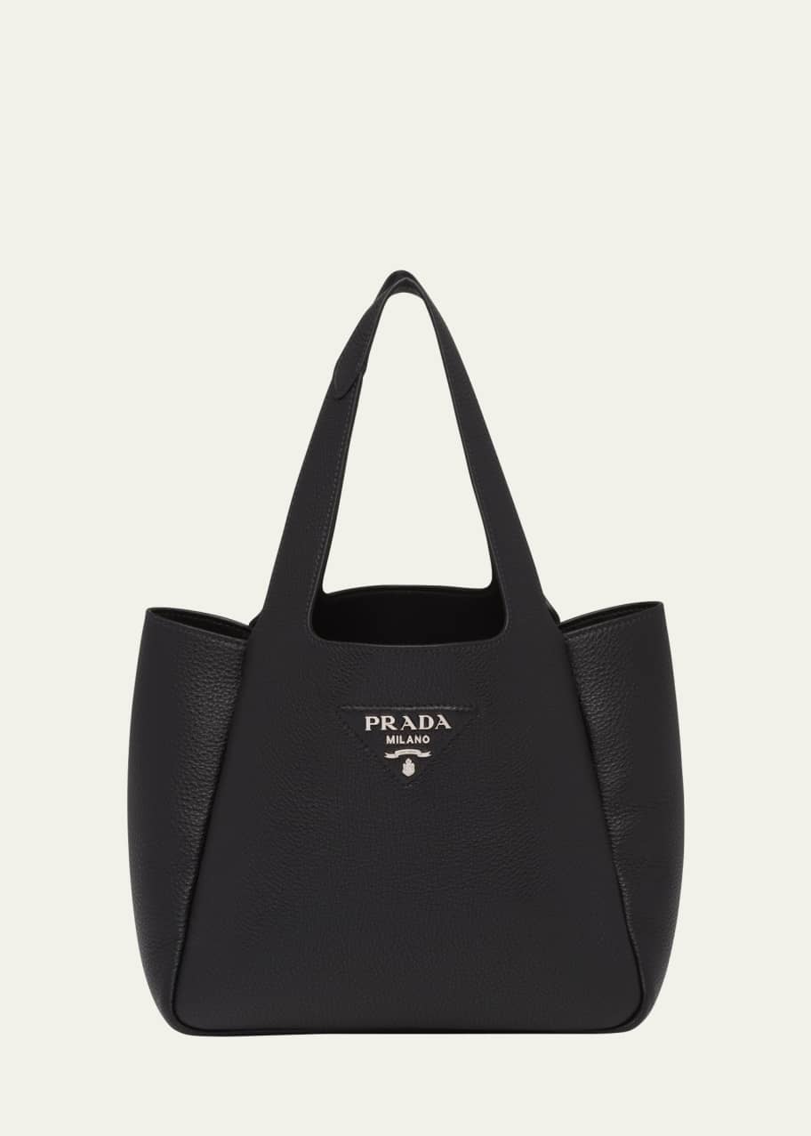 Prada Dynamique Small Soft Daino Leather Shopper Bag - Bergdorf Goodman