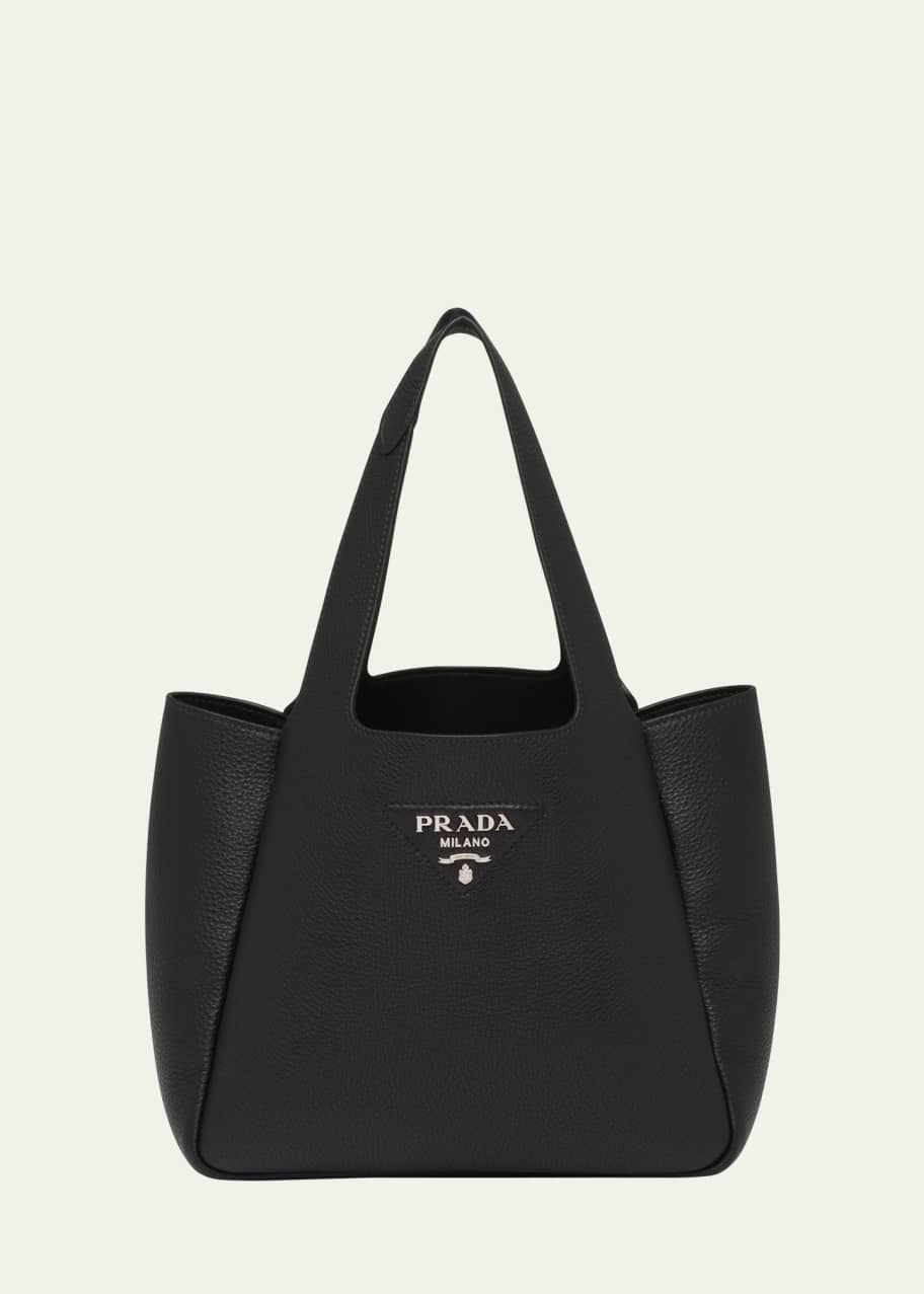 Image 1 of 1: Dynamique Small Soft Daino Leather Shopper Bag