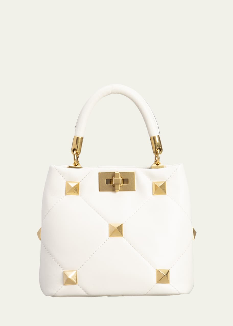 Valentino Garavani Roman Stud Small Quilted TopHandle Bag Bergdorf