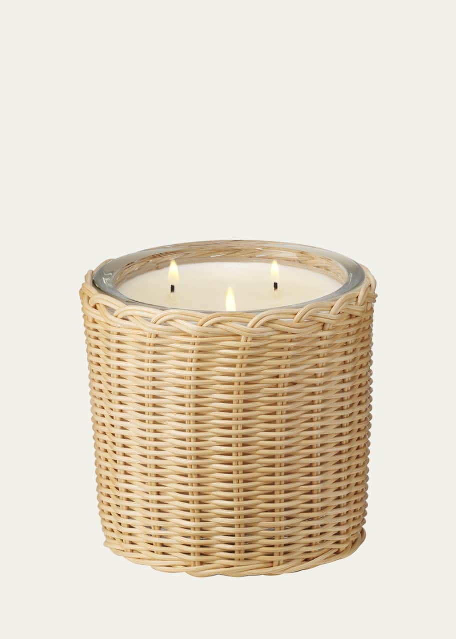 Image 1 of 1: Tulia Uzes Tuberose Wicker Candle