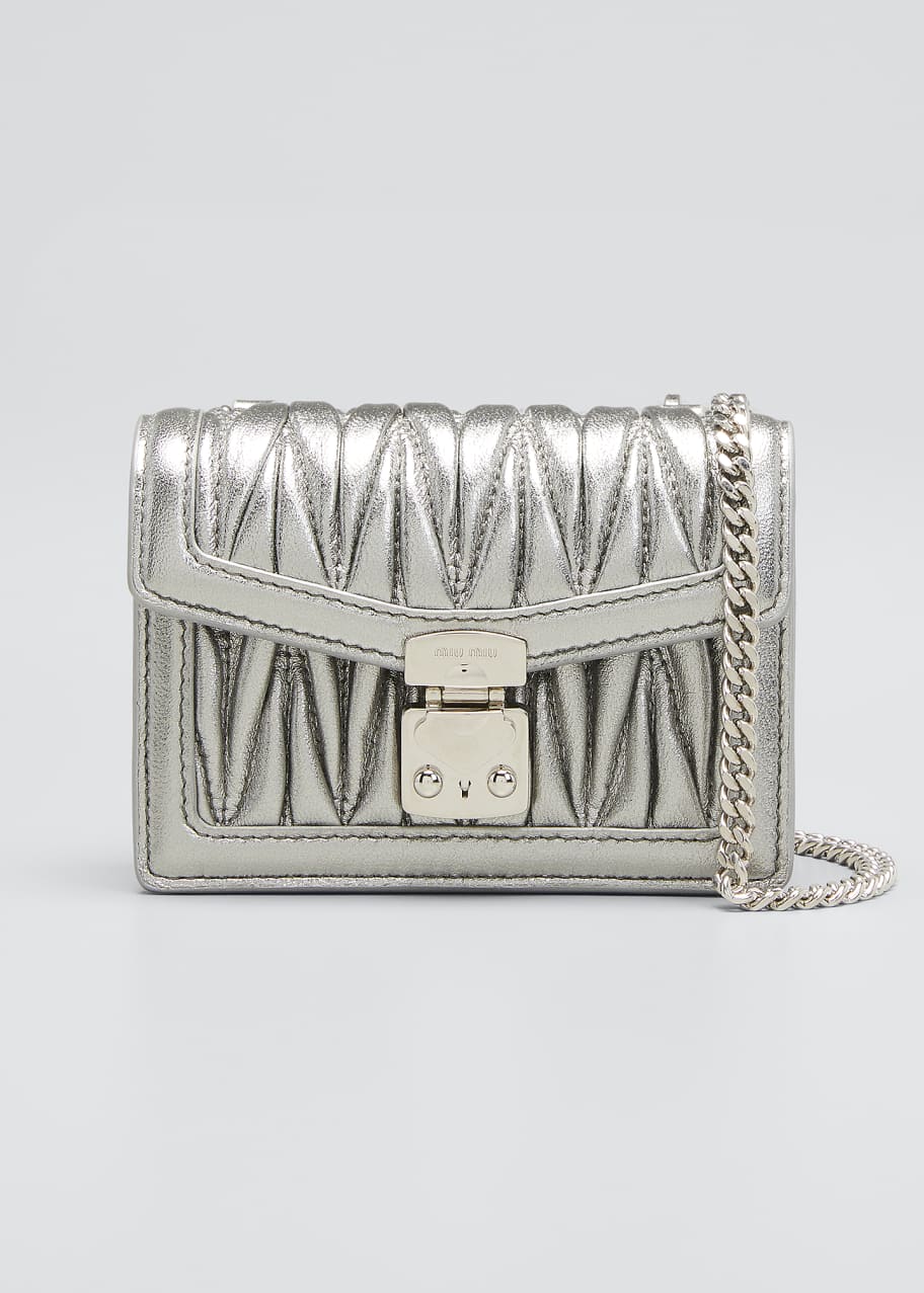 Miu Miu Miu Confidential Matelasse Napa Nano Crossbody Bag Bergdorf