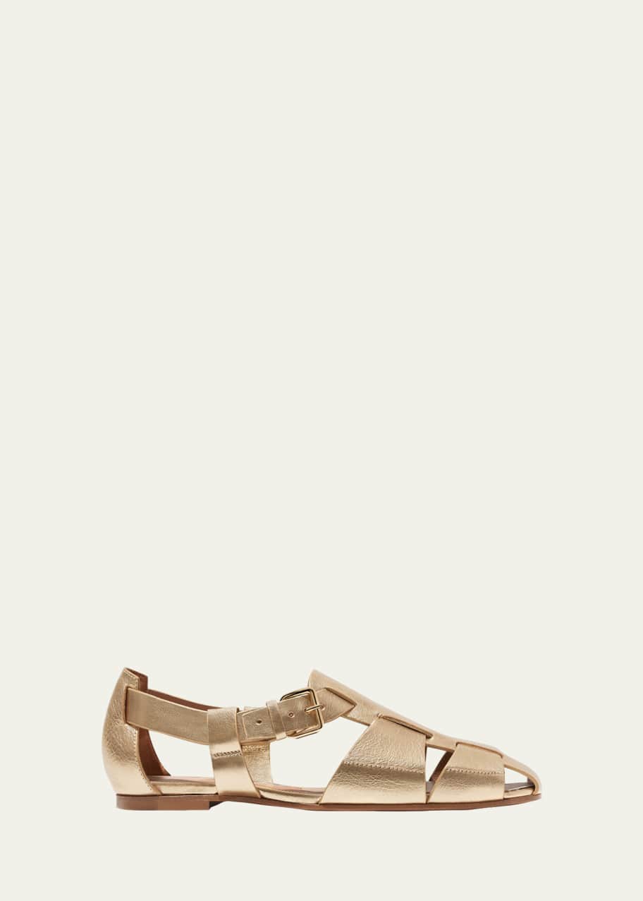 Image 1 of 1: Ernest Woven Leather Sandals