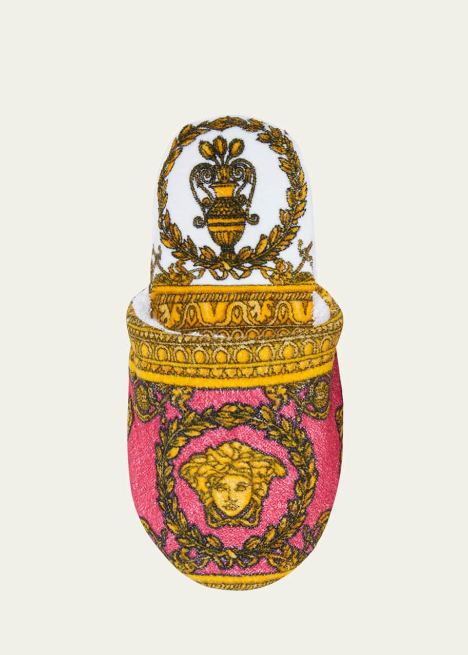 Image 1 of 1: I Heart Baroque Motif Slippers