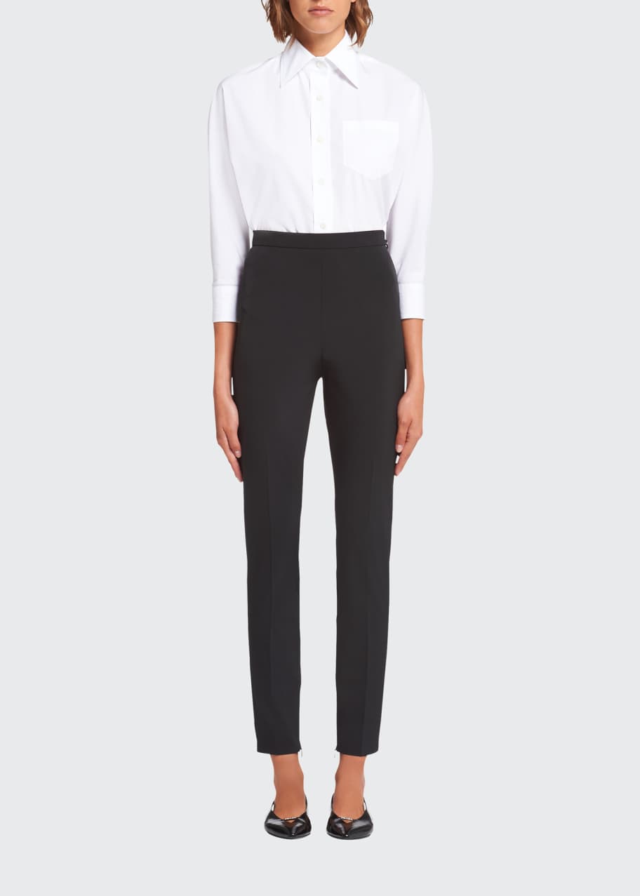 Prada Techno Cropped Pants Bergdorf Goodman