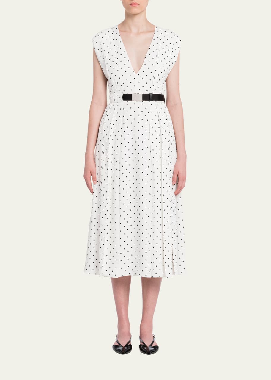 Prada polka dot dress top
