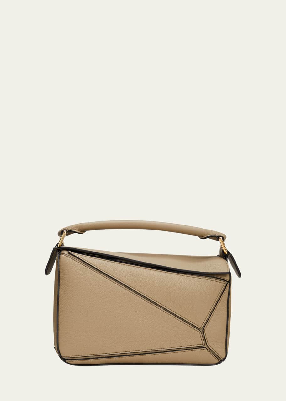 Loewe Puzzle Small Top-Handle Bag in Grained Leather - Bergdorf Goodman
