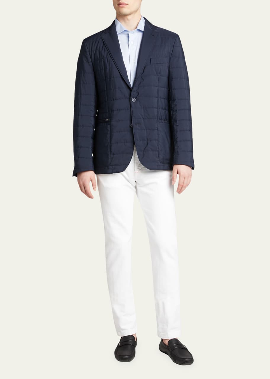 Corneliani Men's Quilted Milestone Sport Jacket with Bib Bergdorf Goodman