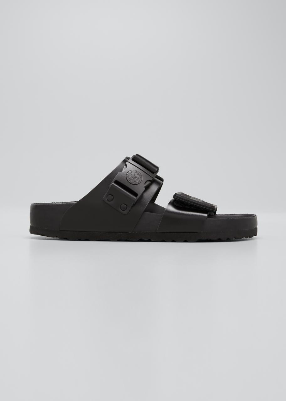Rick Owens x Birkenstock Men's Rotterdam Logo Sandals - Bergdorf