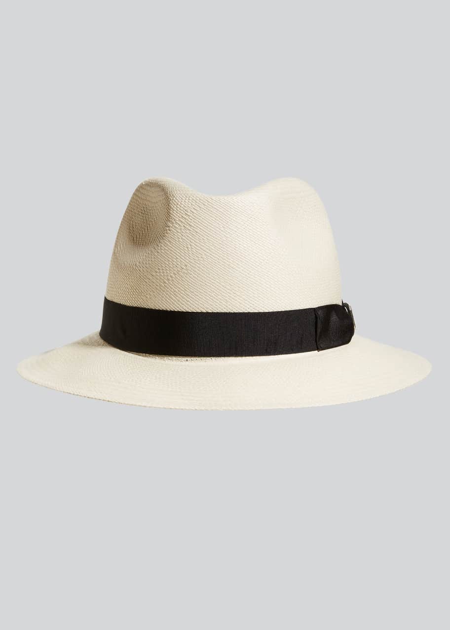 Brioni Men's Straw Panama Hat Bergdorf Goodman