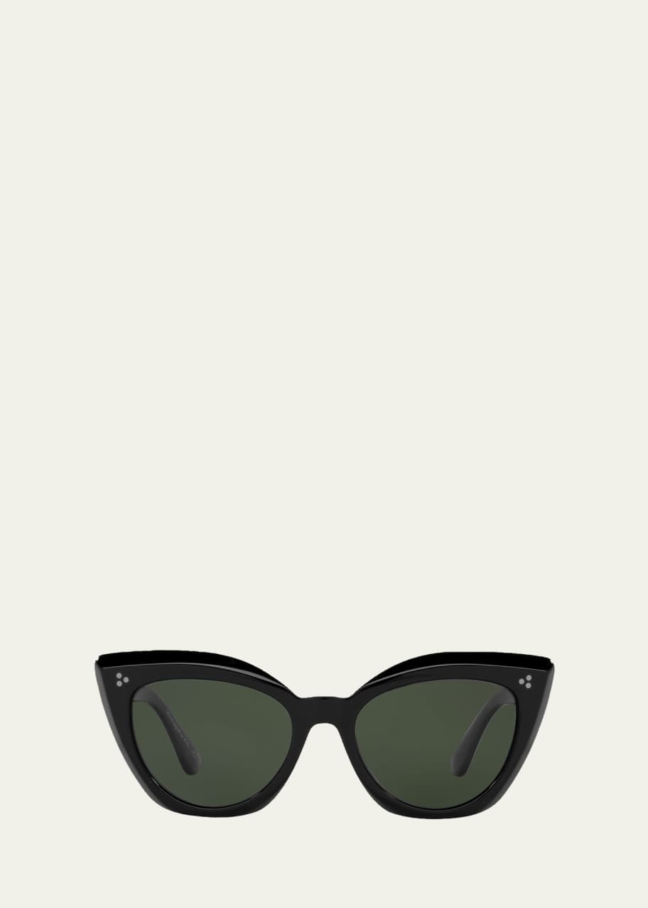 Oliver Peoples Laiya Dramatic Acetate Cat-Eye Sunglasses - Bergdorf Goodman