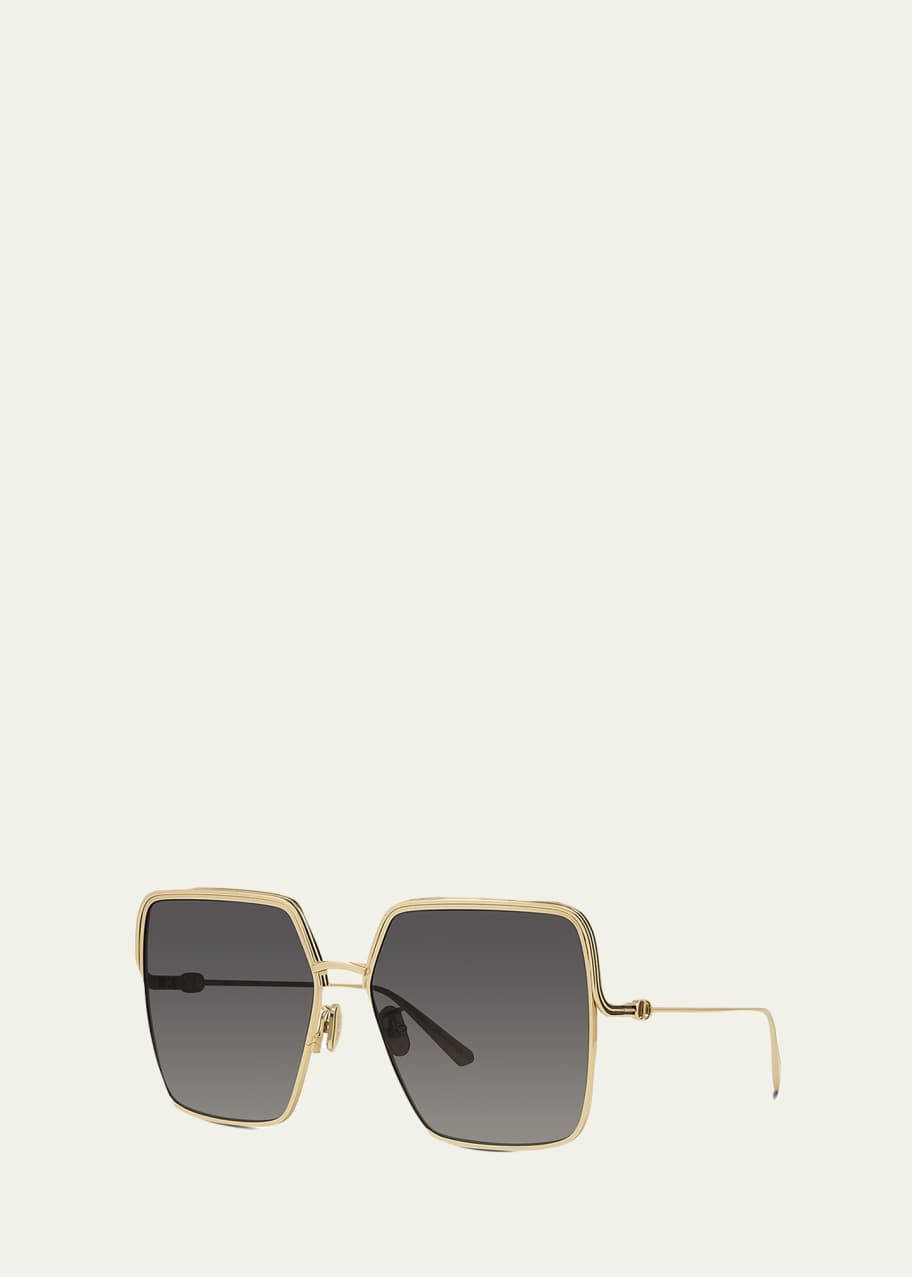 Dior Oversized Square Metal Sunglasses - Bergdorf Goodman