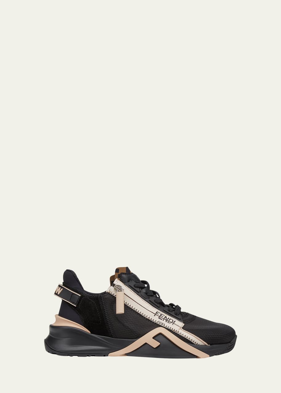 さーふ Fendi Flow Side-Zip Trainer Sneakers - Bergdorf Goodman