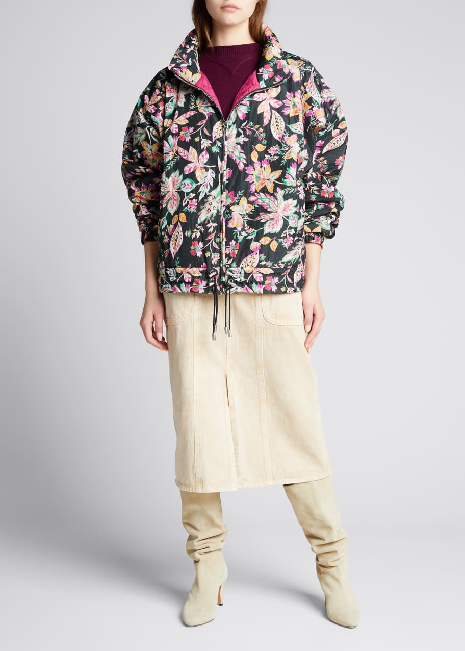 Etoile Isabel Marant Dolores Printed Zip-Front Jacket - Bergdorf