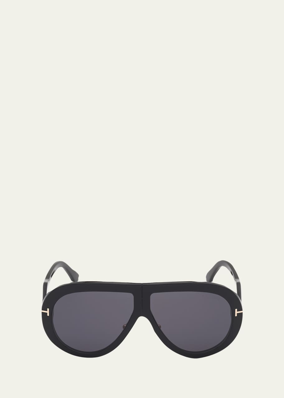 Image 1 of 1: Troy Acetate Shield Sunglasses