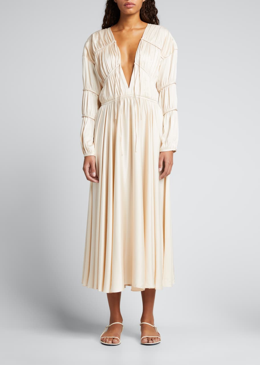 tove silk dress Erin Dress White  TOVE Studio