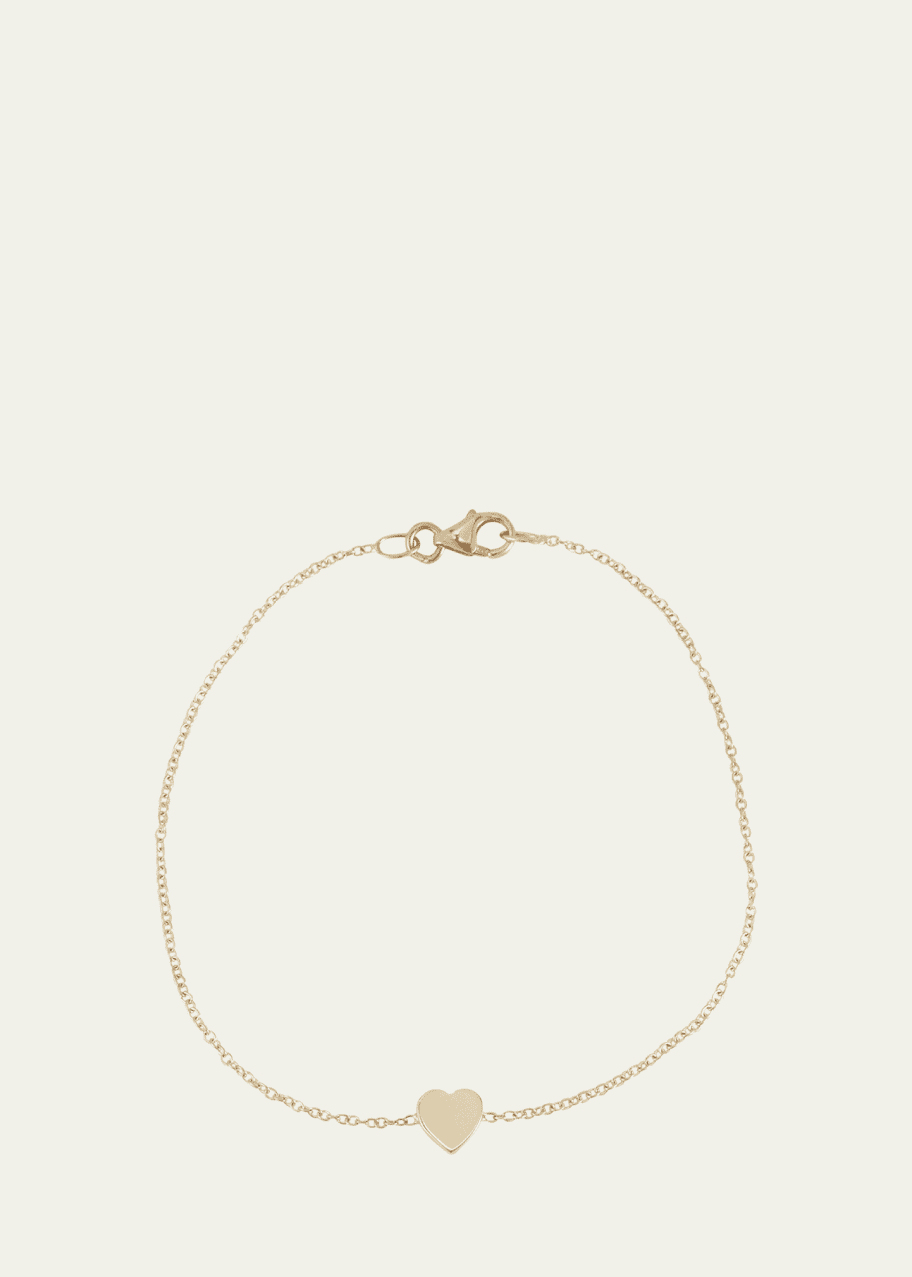 Image 1 of 1: 18k Mini Heart Bracelet