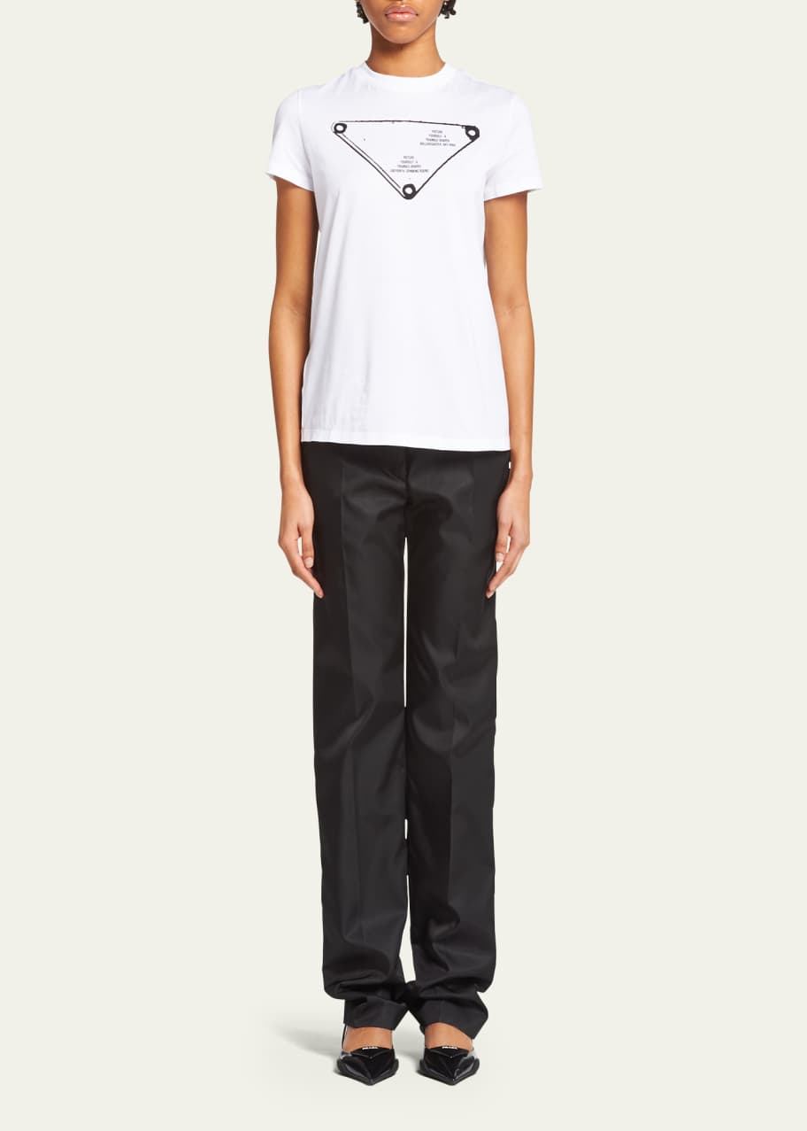 Prada Symbol-Print Cotton T-Shirt - Bergdorf Goodman
