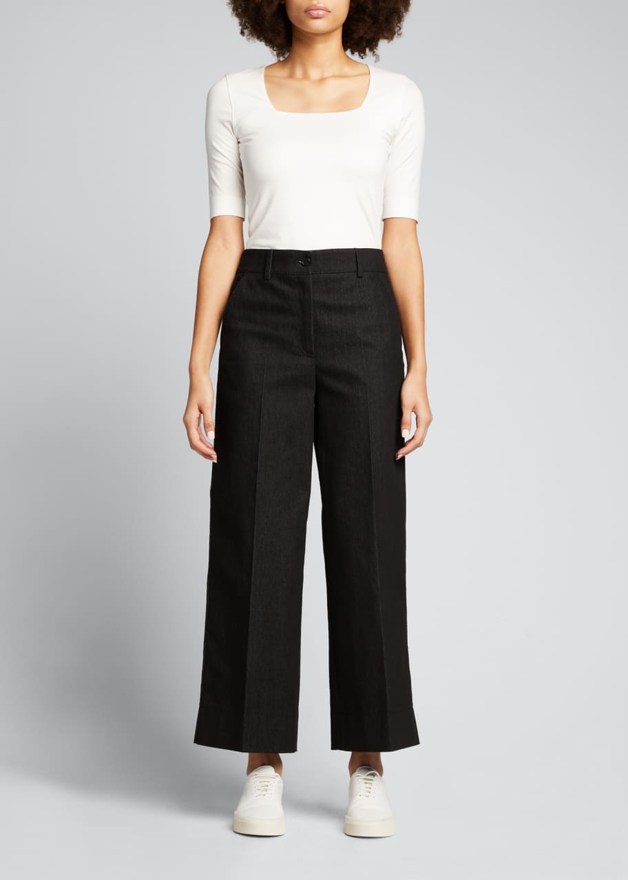 Image 1 of 1: Chiara Wide-Leg Denim Pants