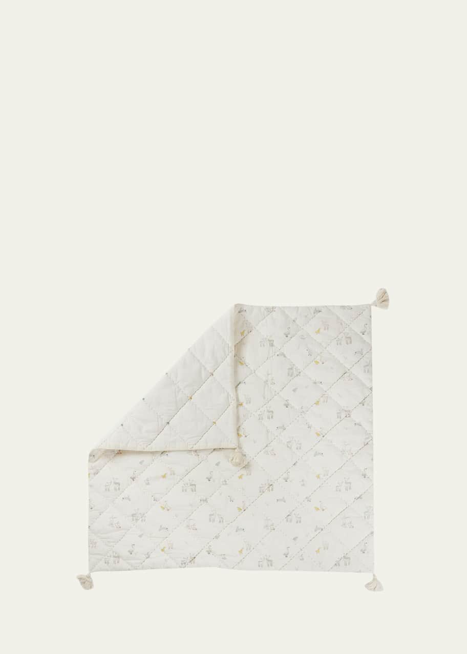 Pehr Designs Just Hatched Quilted Baby Animal Blanket Bergdorf Goodman