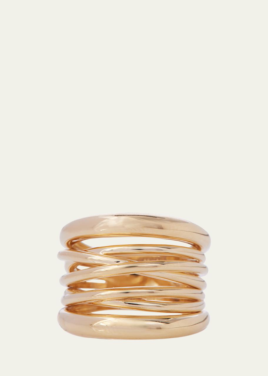 Sidney Garber 18K Yellow Gold Scribble Ring, Size 6.5 - Bergdorf Goodman