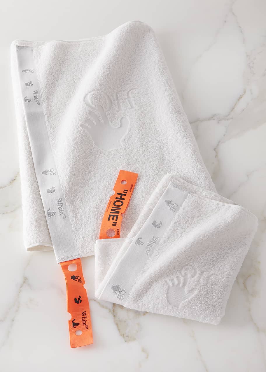 Off white towel set store