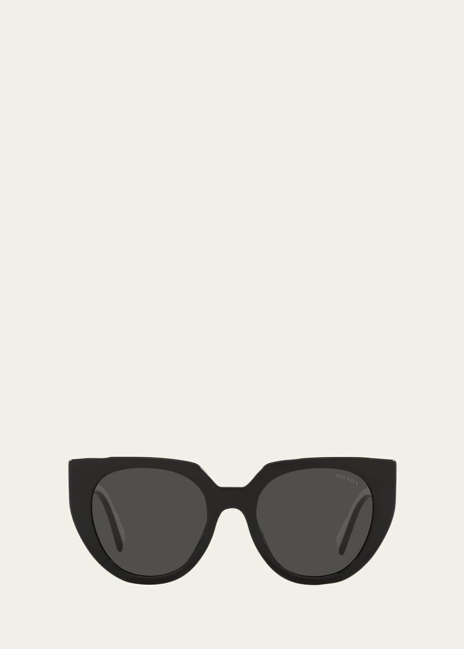 Prada Two-Tone Acetate Cat-Eye Sunglasses - Bergdorf Goodman