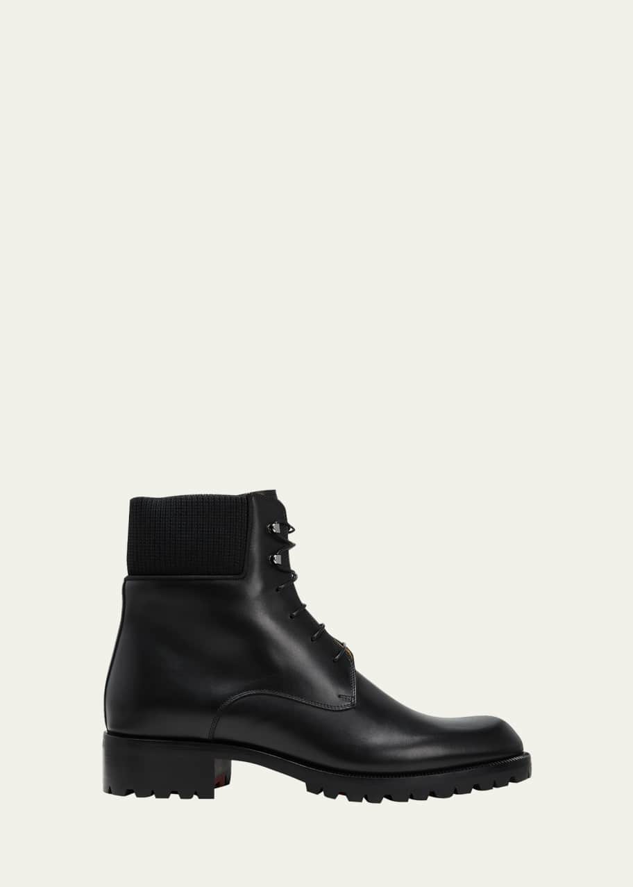 Image 1 of 1: Men's Trapman Red Sole Leather Combat Boots