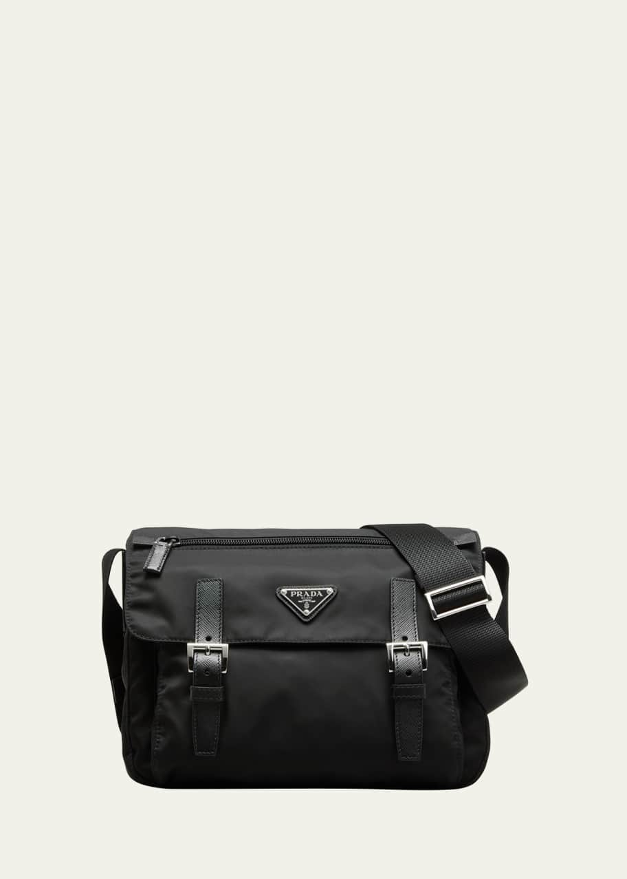 Prada Single Pocket Re-Nylon Shoulder Messenger Bag Prada Single Pocket Re-Nylon Shoulder Messenger Bag