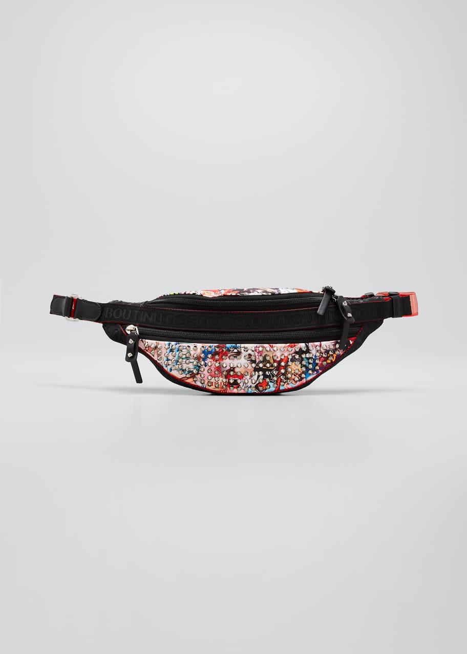 Christian Louboutin Men's ParisNYC Spiked Graphic Belt Bag - Bergdorf  Goodman