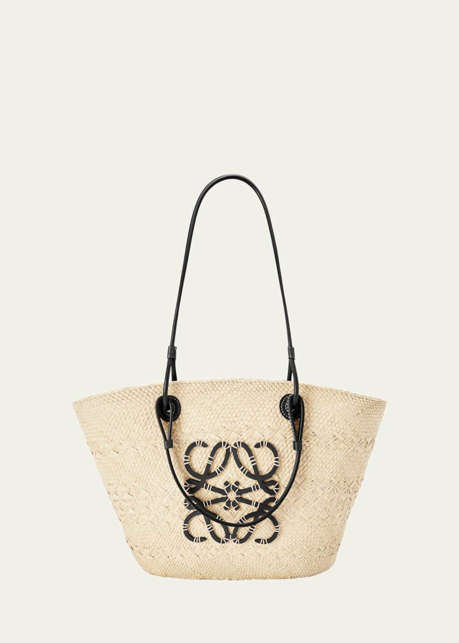 Loewe x Paula's Ibiza Anagram Basket Bag in Iraca Palm with
