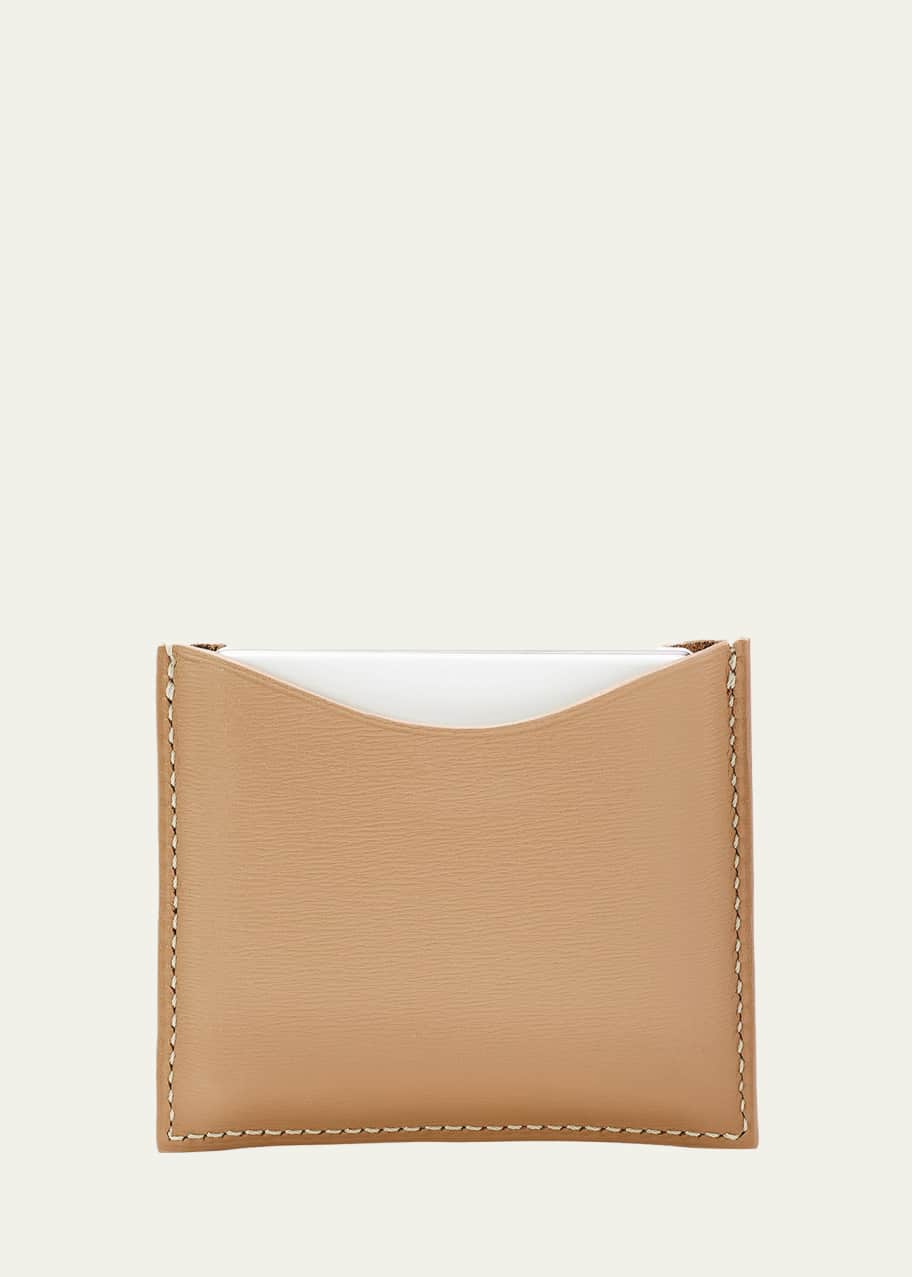 Image 1 of 1: Refillable Fine Leather Compact Case