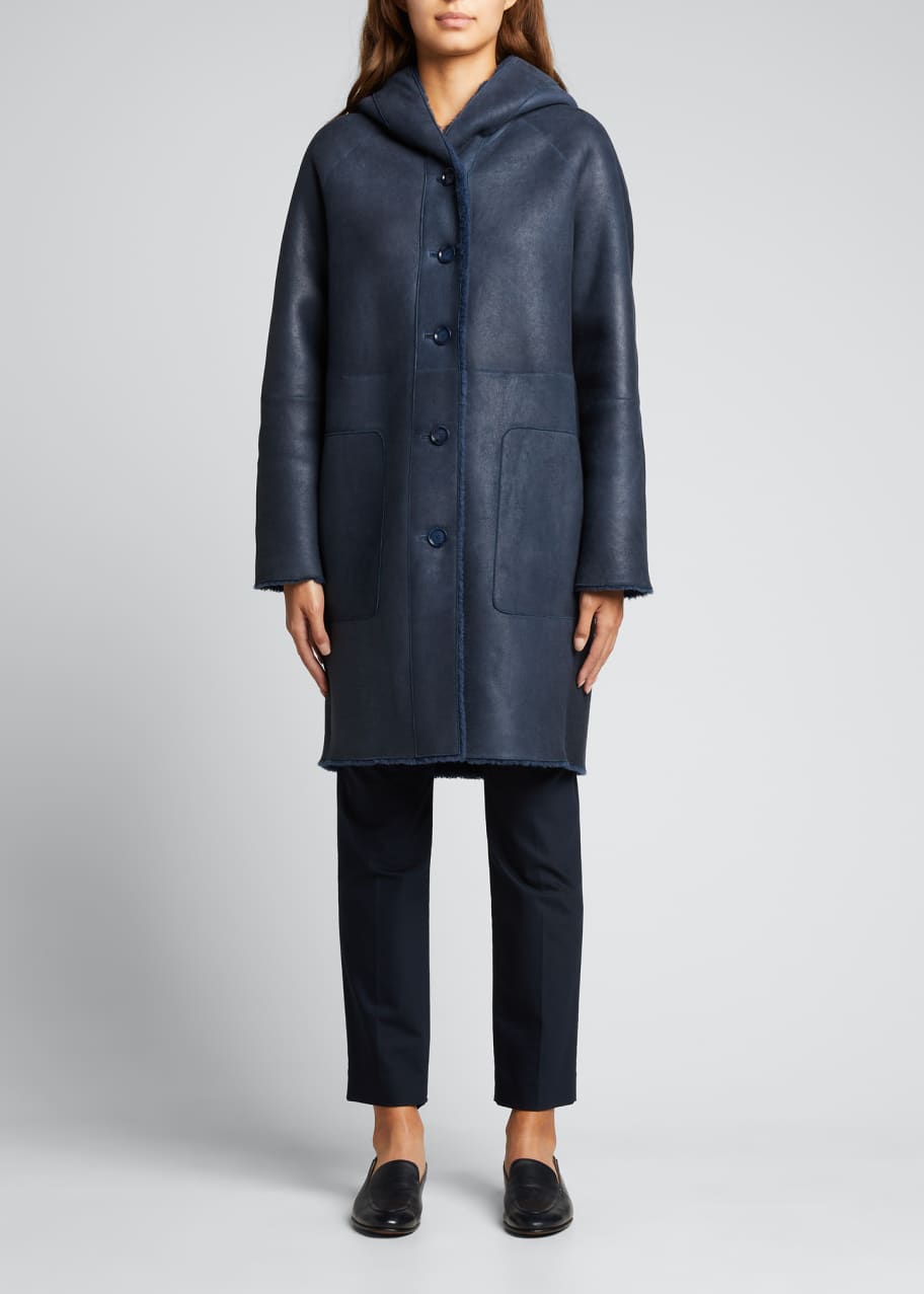 Akris shearling coat outlet