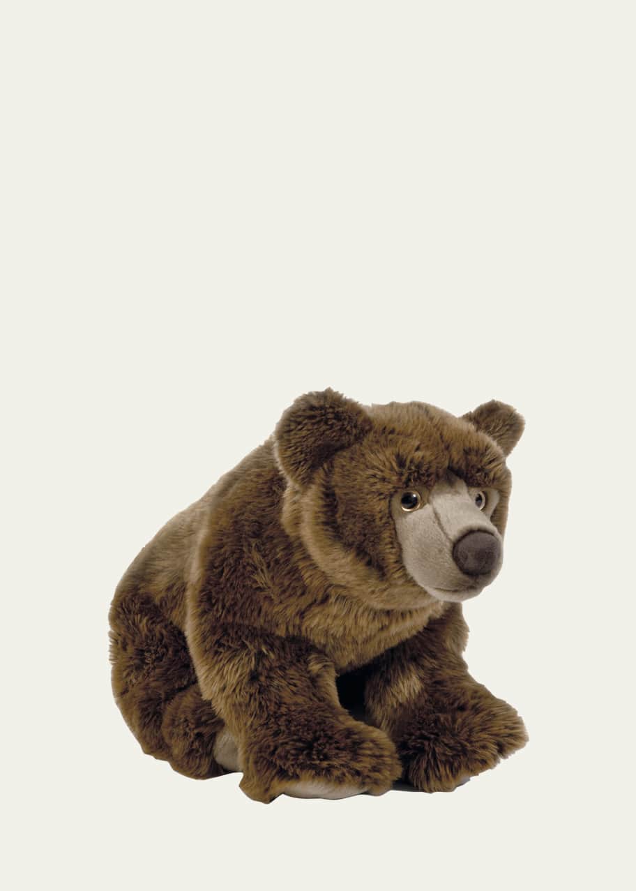 Large stuffed brown bear top