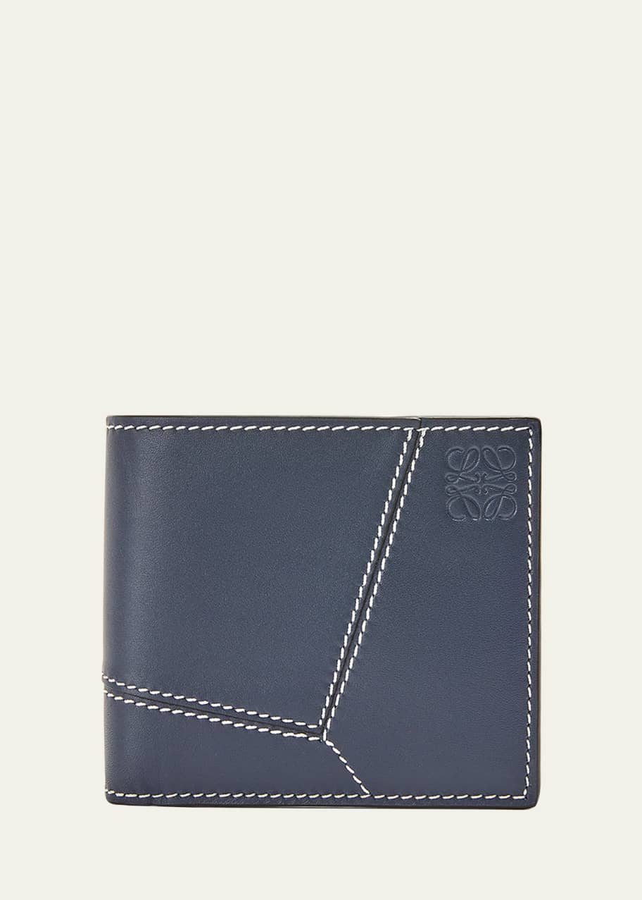 Loewe Men's Leather Bifold Wallet with Zip Coin Pocket - Bergdorf Goodman