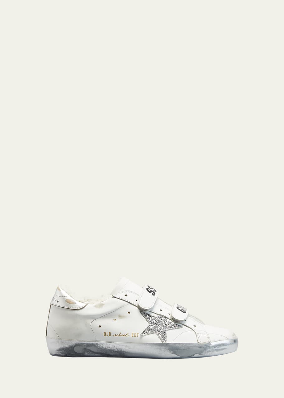 Old School Shearling Grip Strap Sneakers