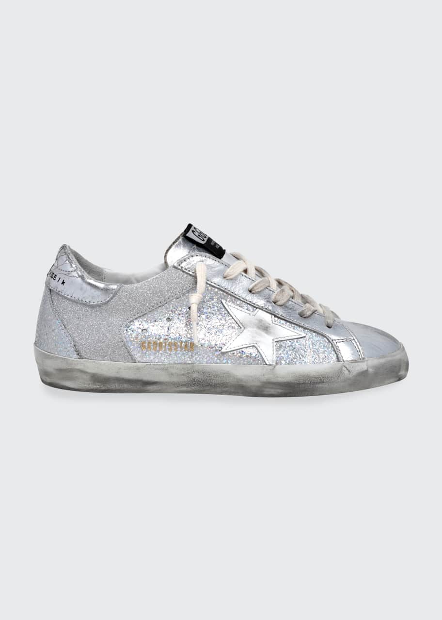 Golden Goose Superstar Metallic Glitter Sneakers - Bergdorf Goodman