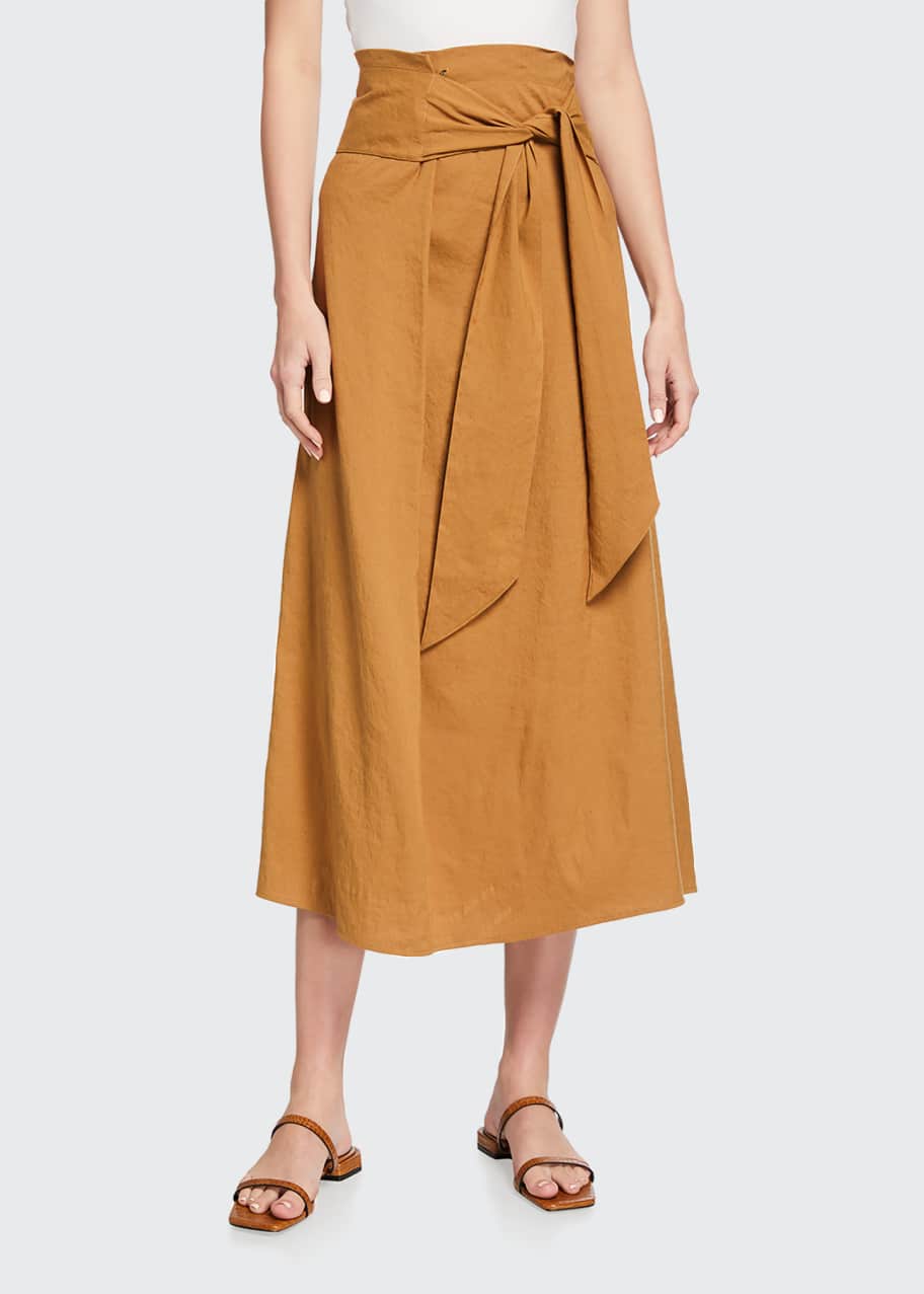 Vince top linen skirt