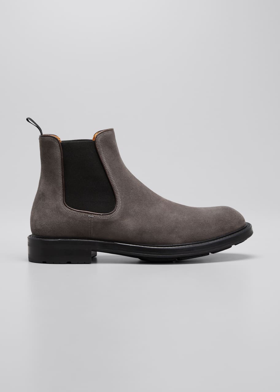 Magnanni Men's Waterproof Suede Chelsea Boots Bergdorf Goodman