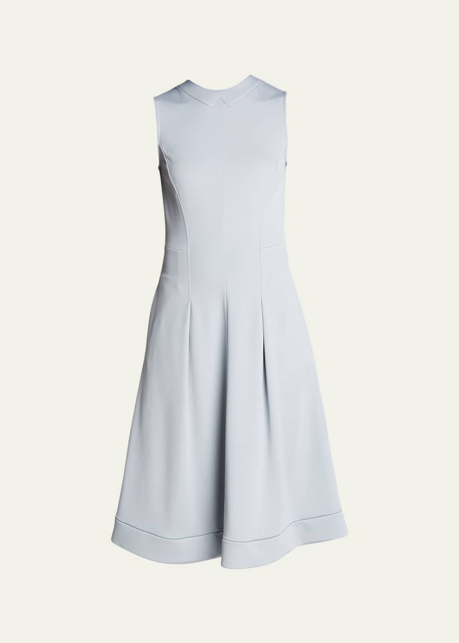 green emerald velvet dress London Times Plus Size Foldover-Neck Fit & Flare Dress - Navy