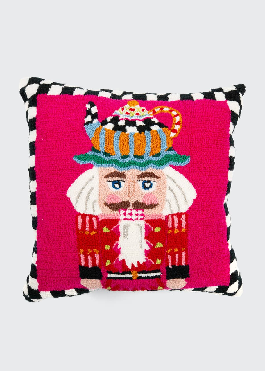 MacKenzieChilds Teapot Nutcracker Pillow Bergdorf Goodman