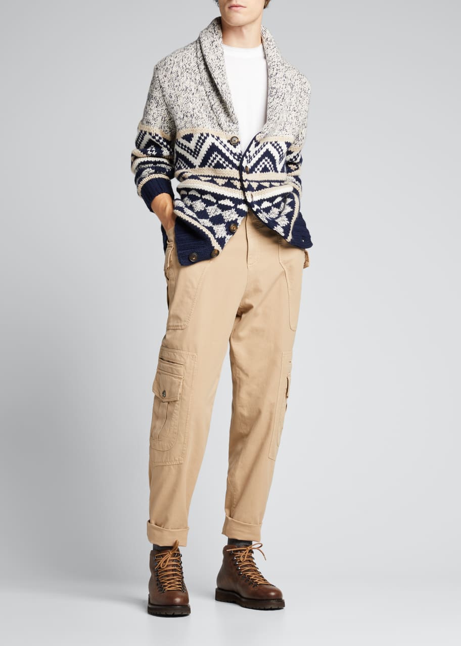 Brunello Cucinelli Men’s Multi-Pocket Helicopter Pants - Bergdorf Goodman