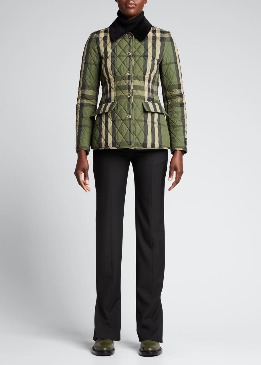Burberry quilted store riding coat