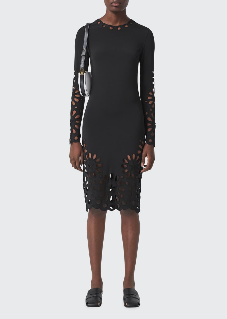 burberry bodycon dress Burberry // Green Ruched Zip Dress – VSP Consignment main image 0