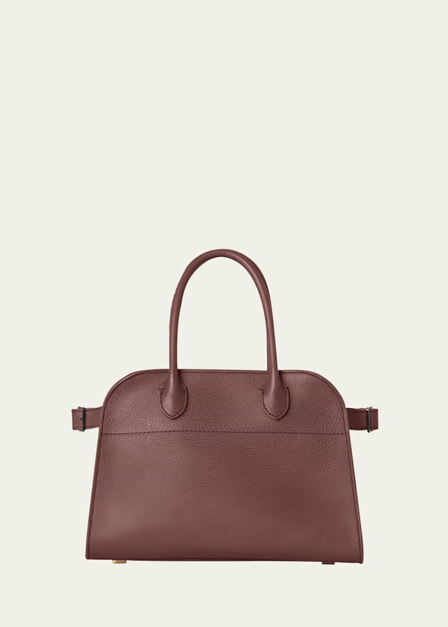 THE ROW Soft Margaux 15 Top Handle Bag in Matte Grained Calfskin